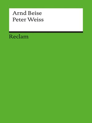 cover image of Peter Weiss